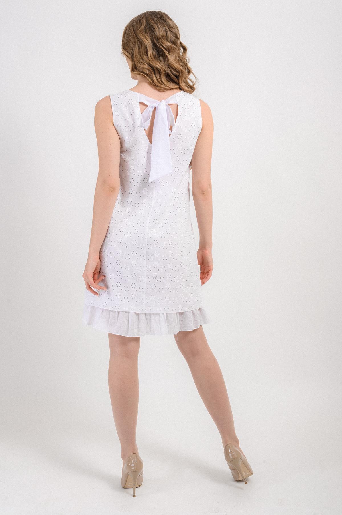 платье Л762 шитье белый