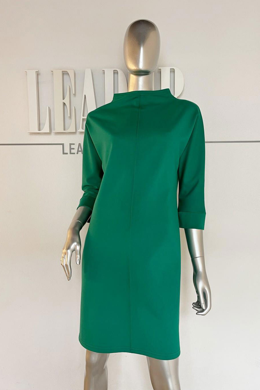 платье Л2144 джерси зеленый