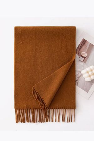 шарф-палантин утепл. пп031 13 коричневый  оптом