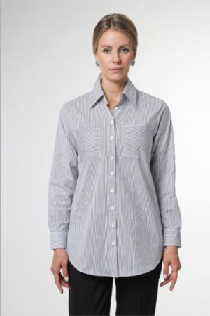 Блузка Б6.22.29 черная полоса  оптом