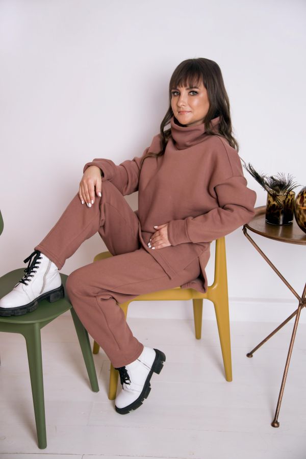 Костюм Л938-939 футер утепл. кофейный snowtrend