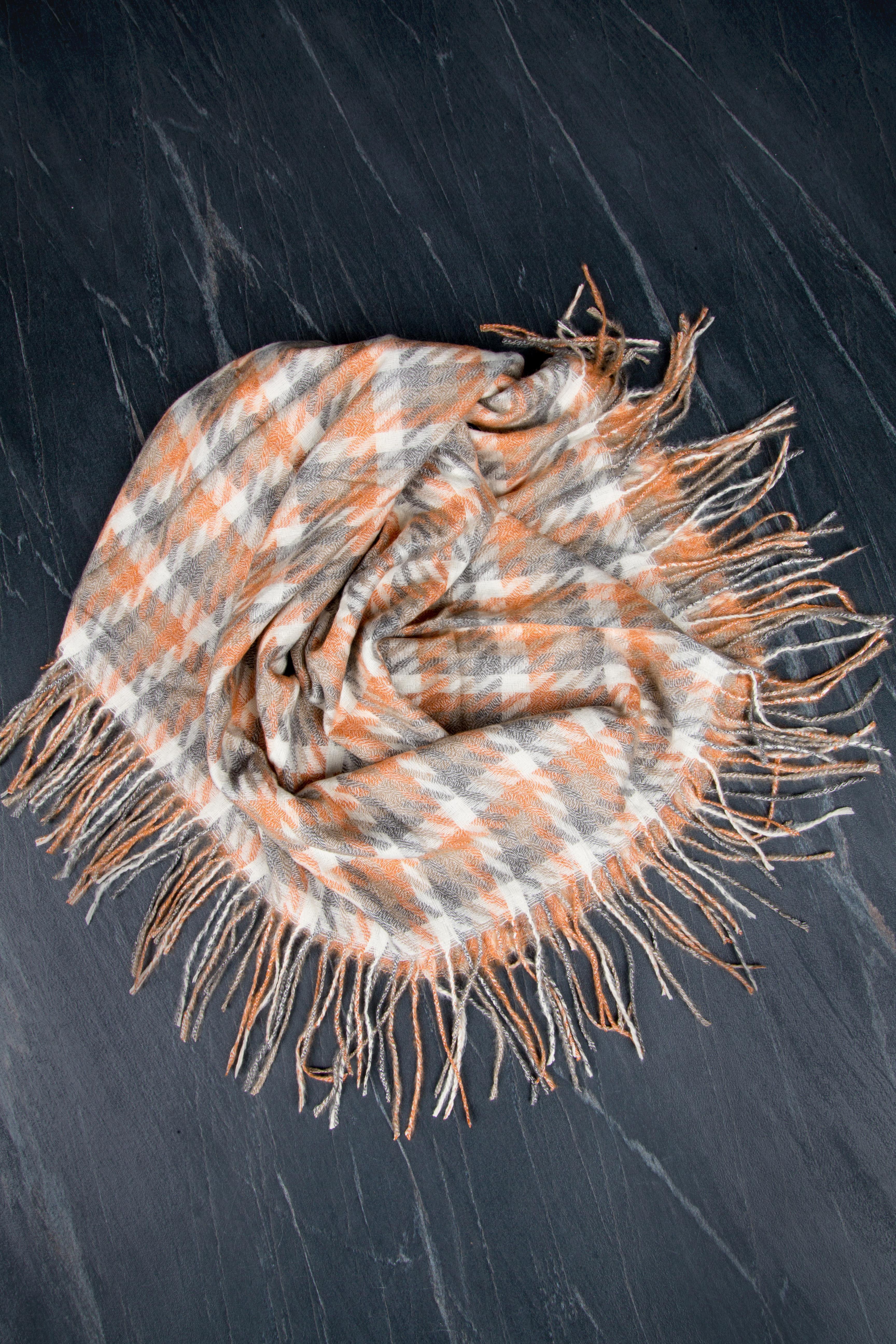 платок пп341 (105*105) 5^ оранжевый