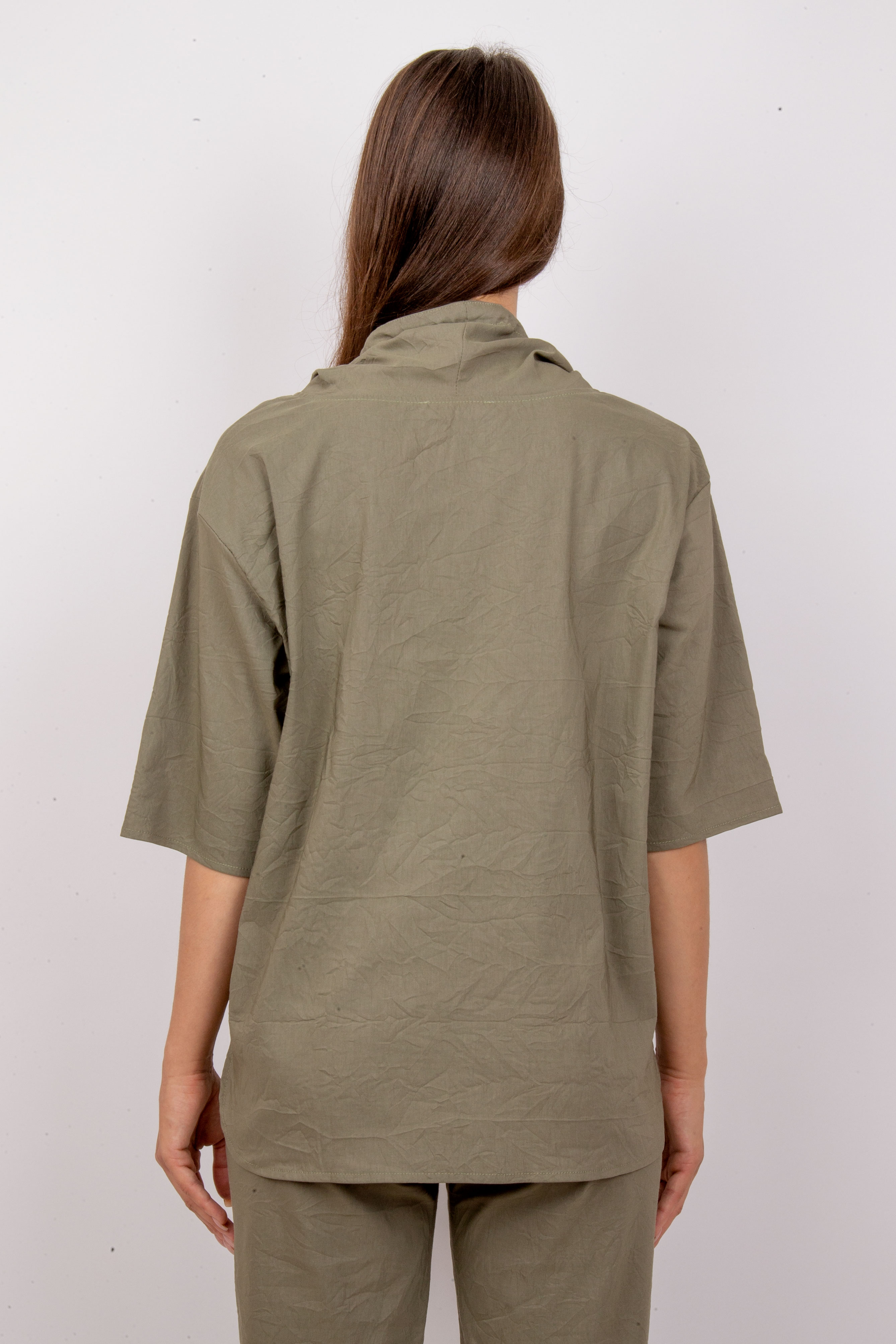 блузка Л600_165 стрейч хаки Tropic