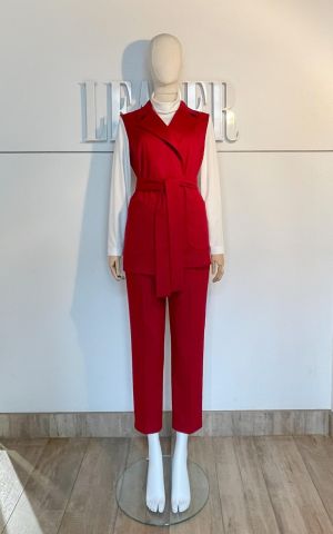 брюки Л661 костюмная ткань лависта марсала  оптом