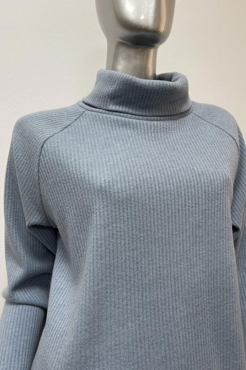 водолазка Л2034 Магнолия рубчик голубой