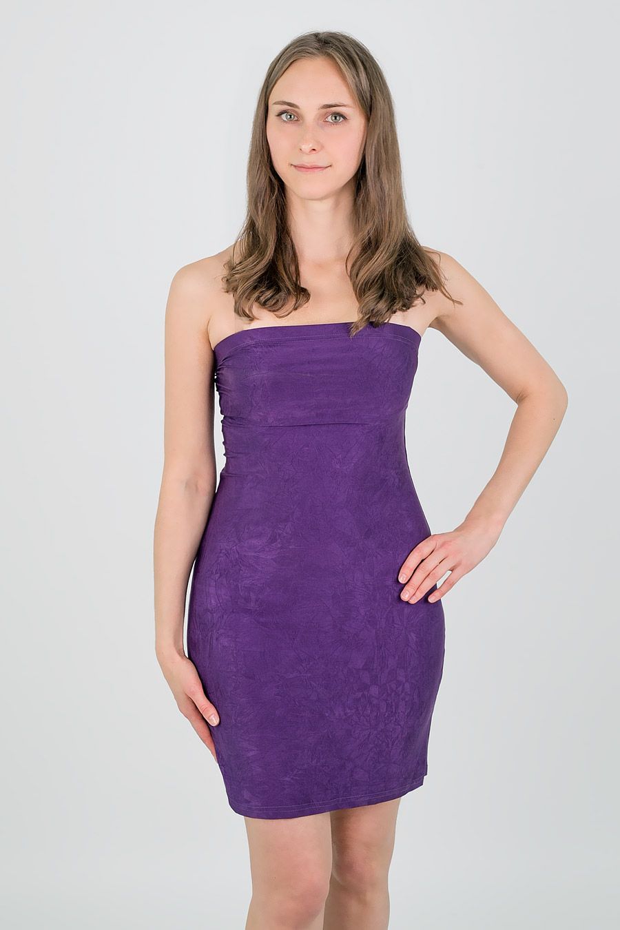 платье-бандо л172 фиолет