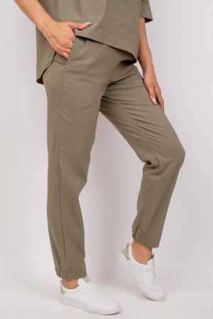 брюки Л609-2  стрейч_165 хаки  оптом