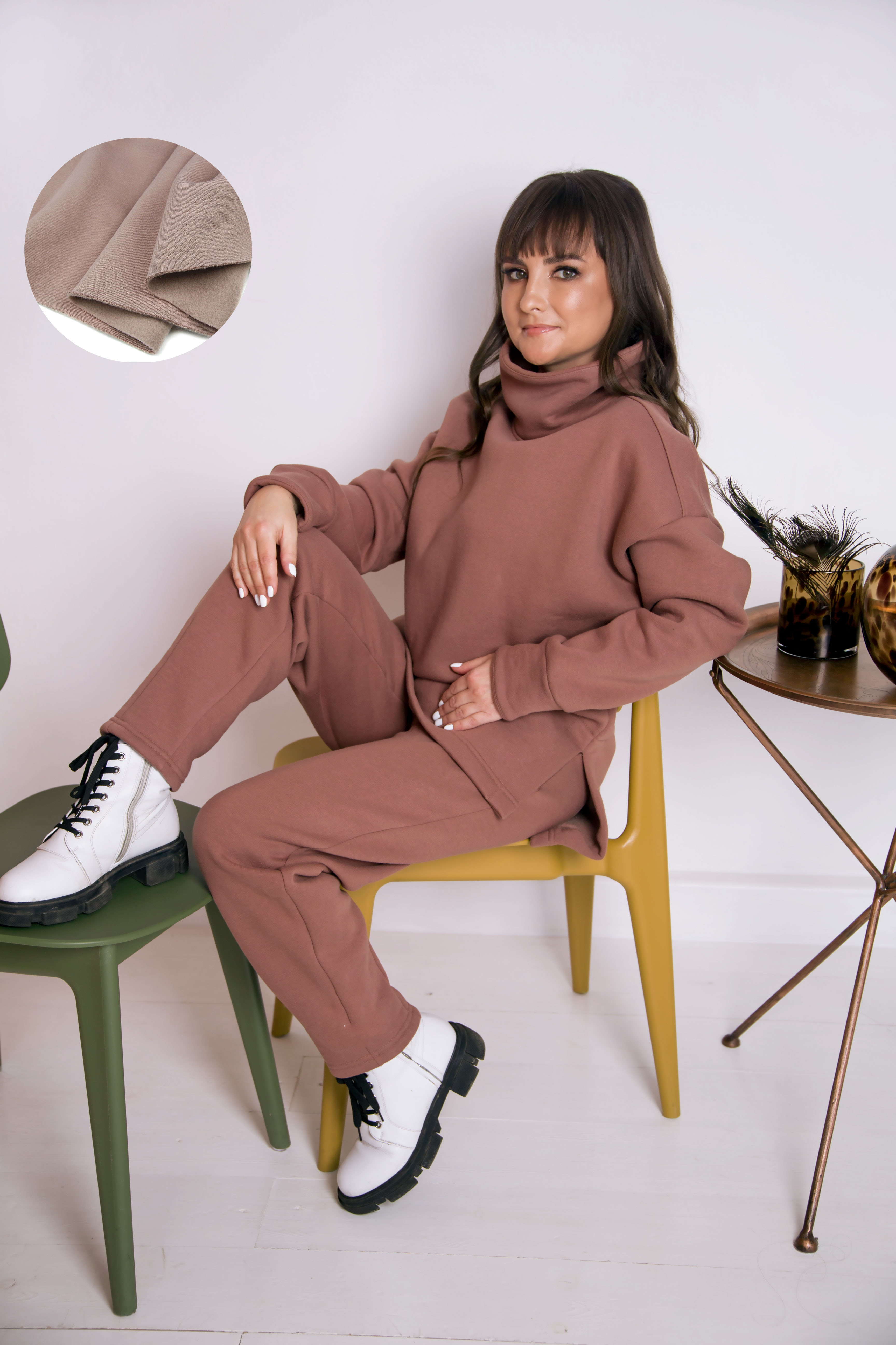 Костюм Л938-939 футер утепл. кофейный snowtrend