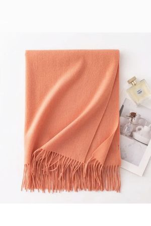 шарф-палантин утепл. пп031   24 персик  оптом