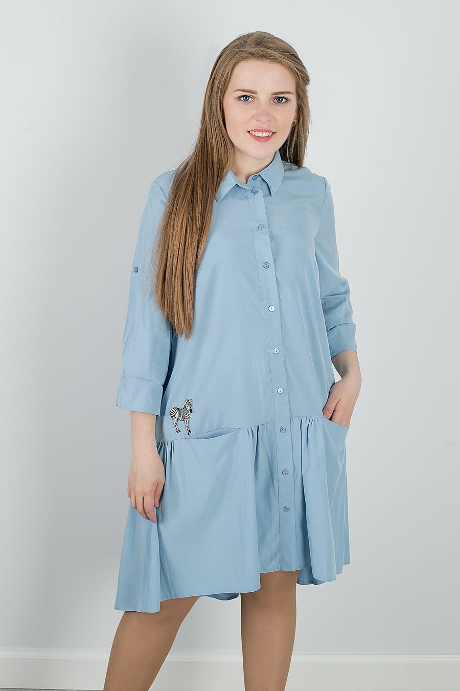 платье Дафна*36.6 голубой