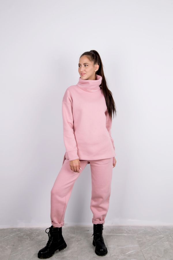 Костюм Л938-939 футер утепл. розовый snowtrend