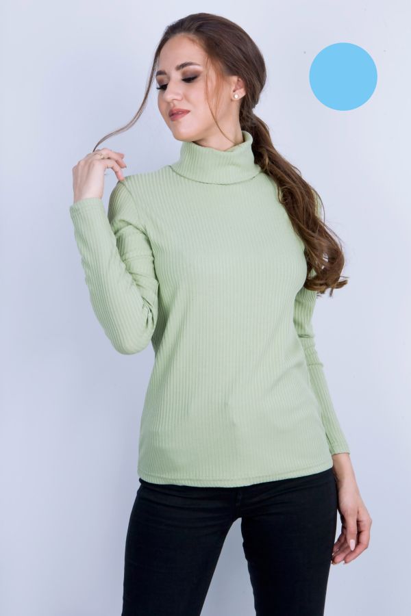 водолазка л2046 узкая лапша голубой