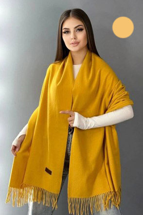 шарф-палантин утепл. пп031   25 нежно-жёлтый