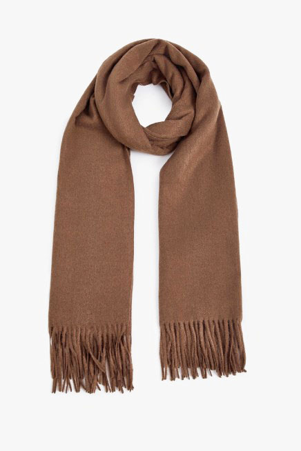 шарф-палантин утепл. пп031 16 серо-коричневый