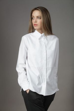 рубашка Л796 руна белый  оптом