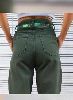 джинсы АН5180 (5170)*56 зелёный