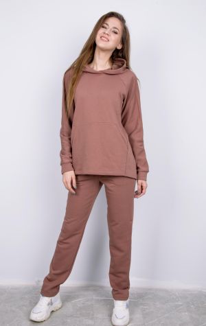 костюм Л943-949  (2-я нить) кофейный  оптом