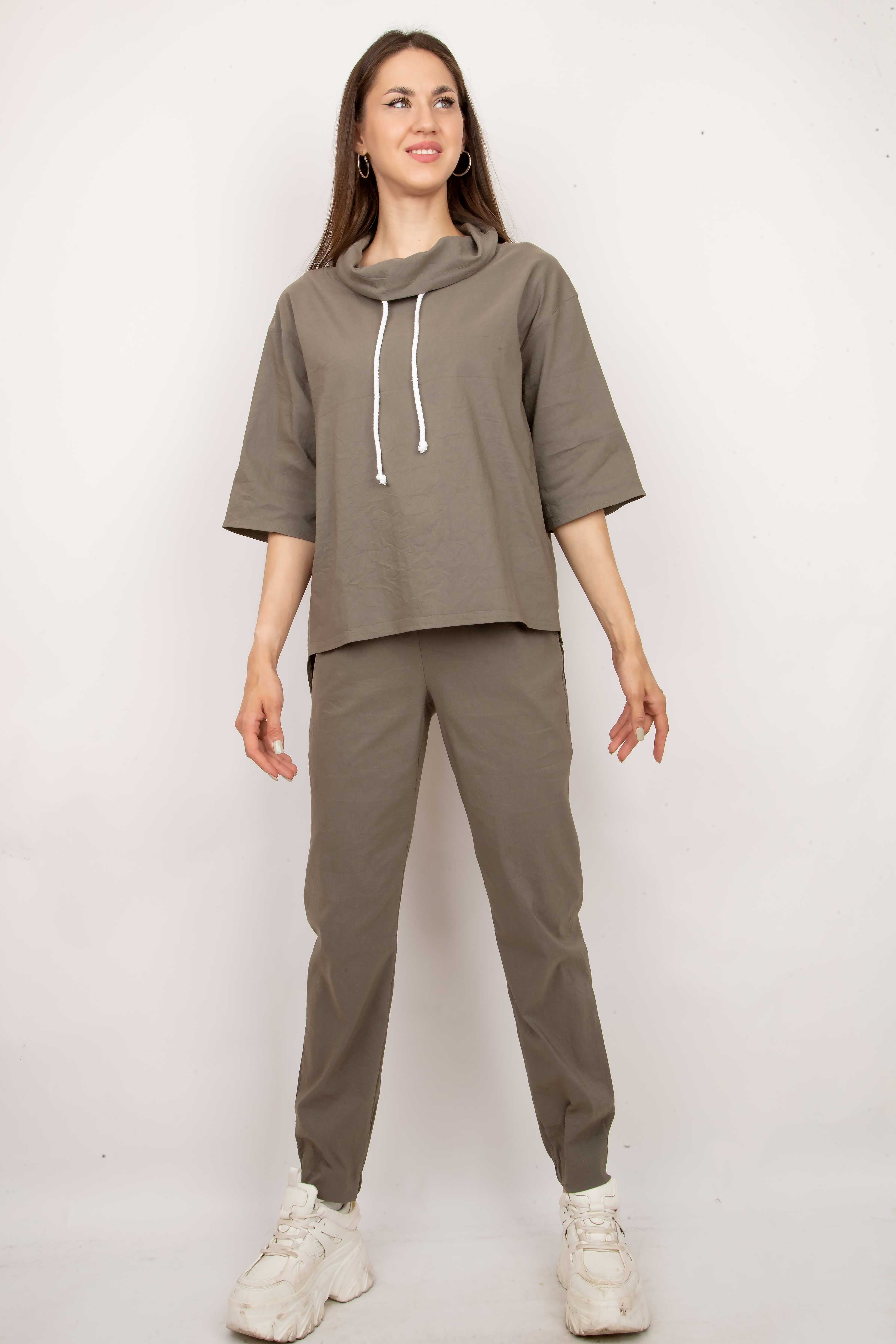 блузка Л600_165 стрейч хаки Tropic