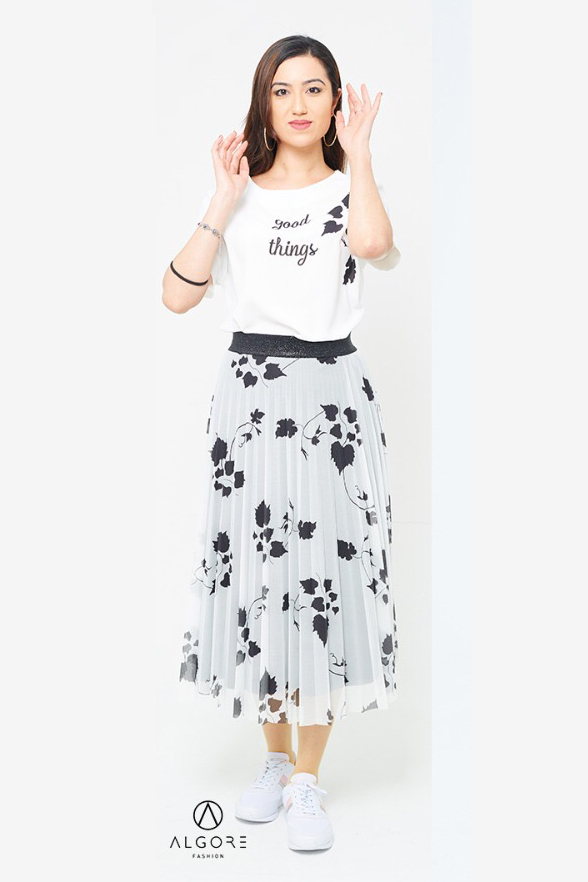юбка+блуза т3267015 белый