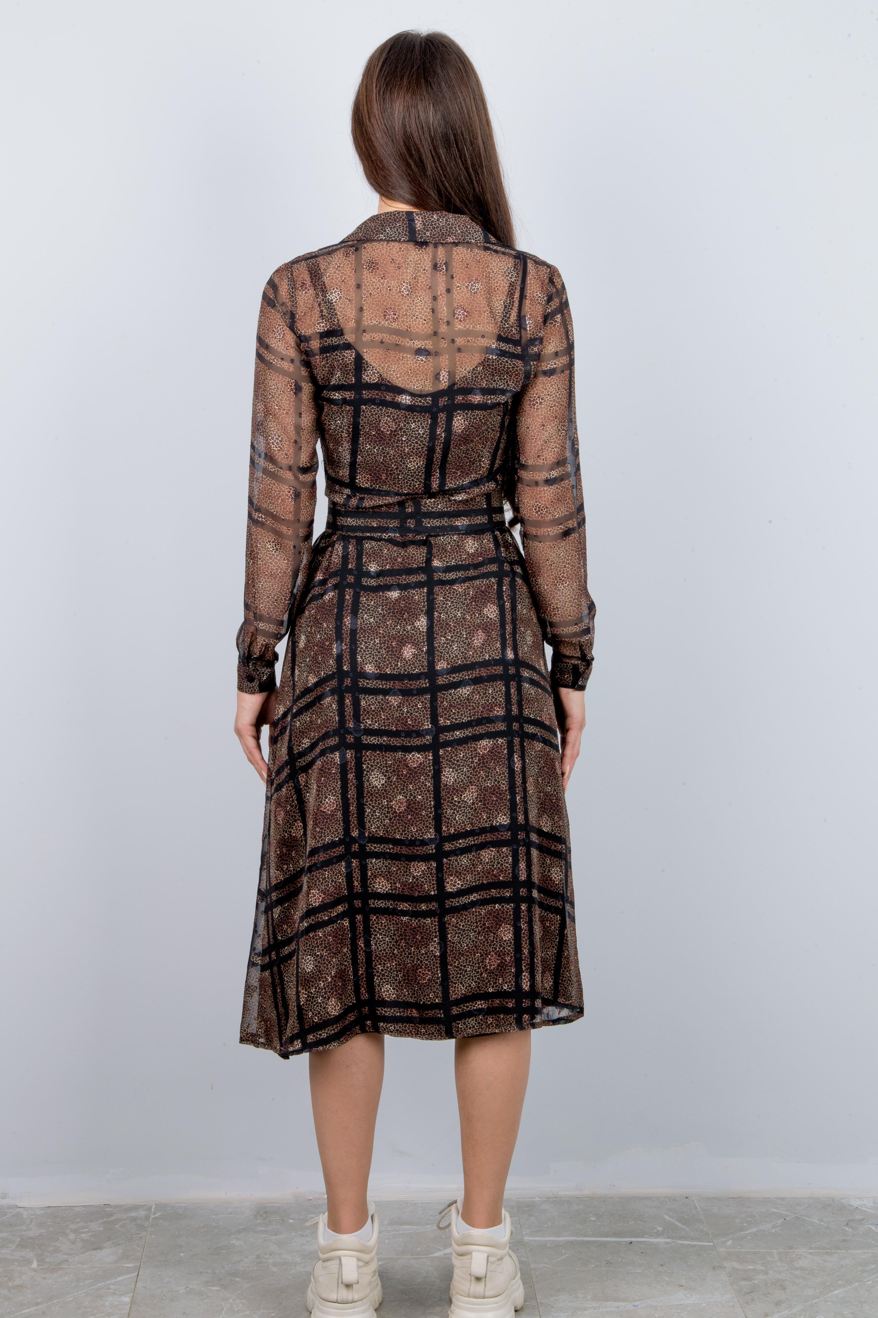 Платье т04068 леопард мелк.