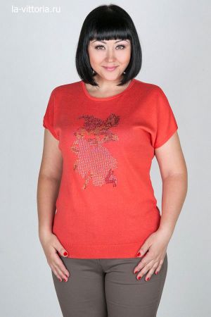 джемпер С1300*50 коралл  оптом