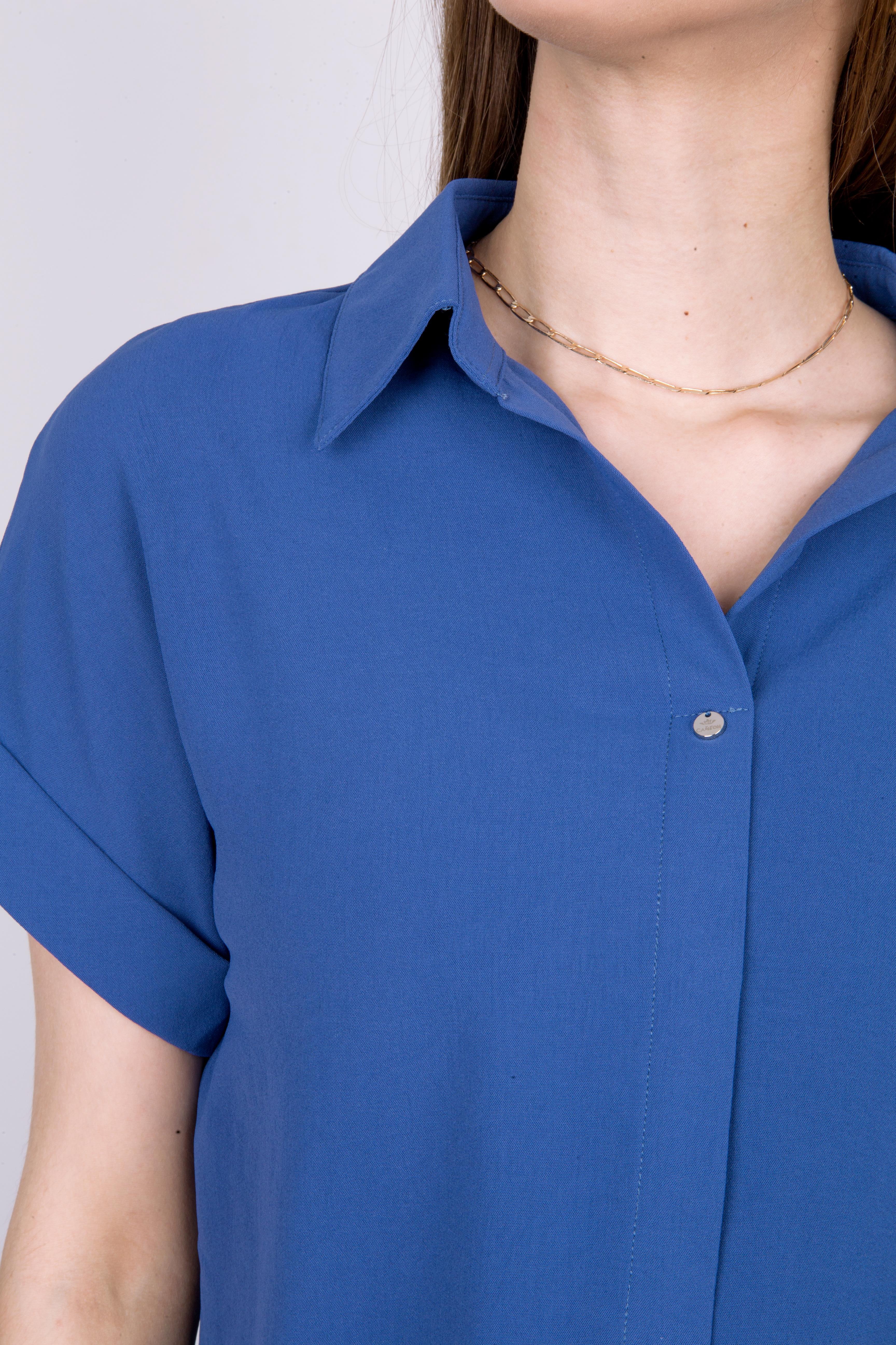 рубашка к2682* тёмно-синий