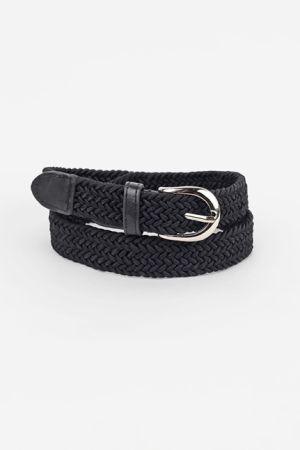 ремень резинка узкая, 2,5 см. черный (525008)  оптом