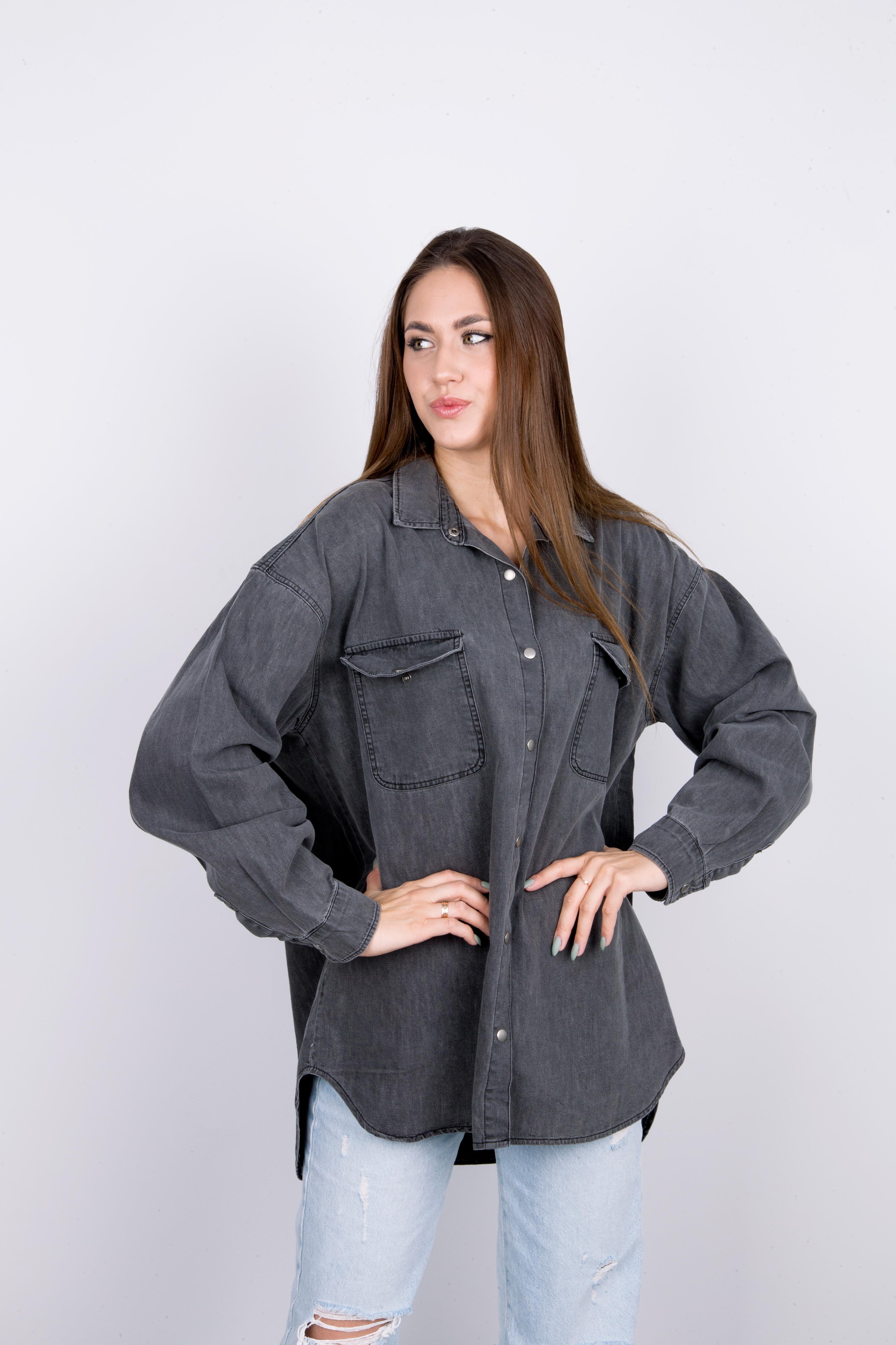 рубашка АН2087 1.тёмно-серый