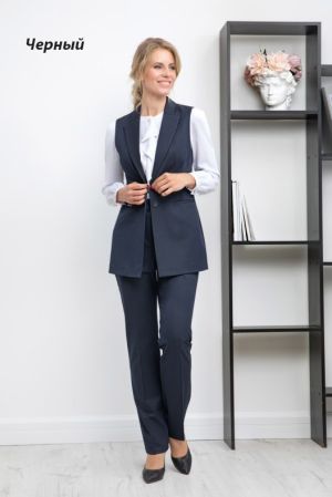 жилет Б5.18.9-1 Миледи черный  оптом