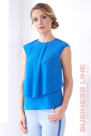 топ Б6.19.8 Ретро 226*110 васильковый  оптом