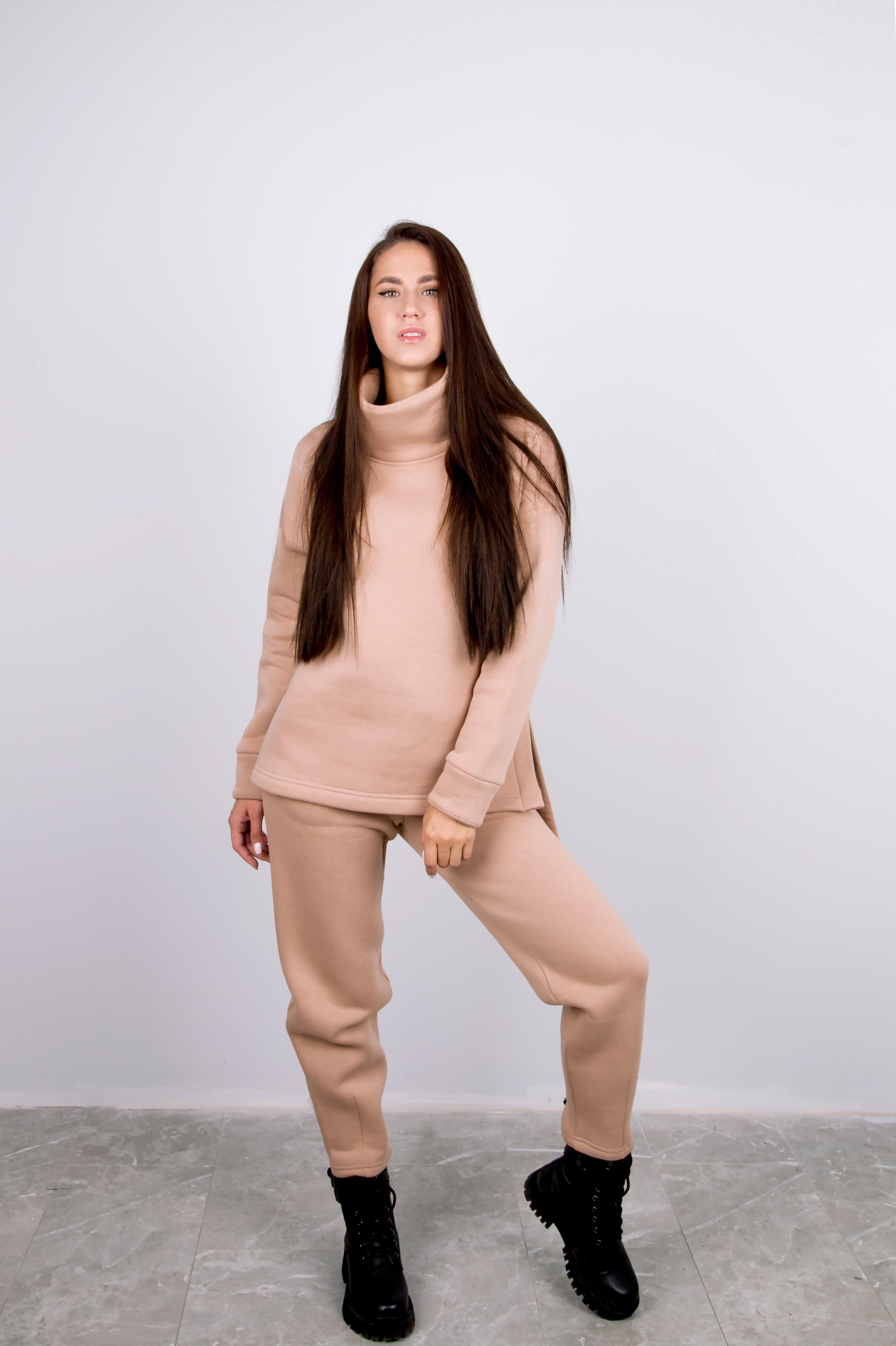 костюм л938-939 футер утепл. бежевый snowtrend