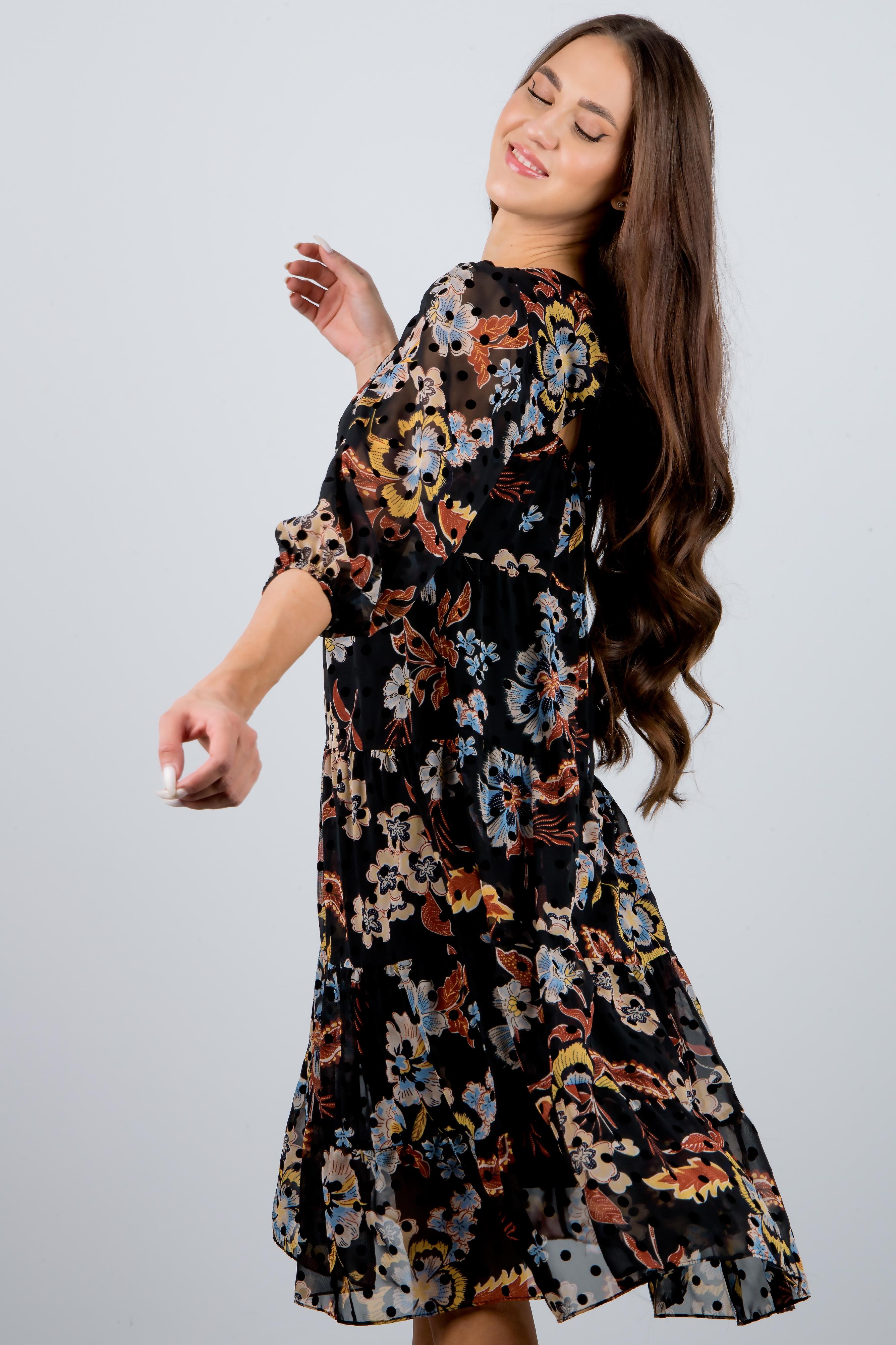 платье т2068 siyah