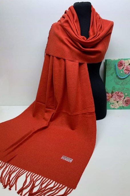 шарф-палантин утепл. пп031   20 терракот