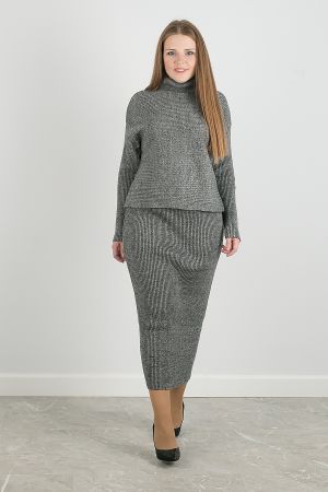 костюм с5108-1_вяз* серый меланж mild  оптом