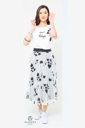 юбка+блуза т3267015 белый  оптом