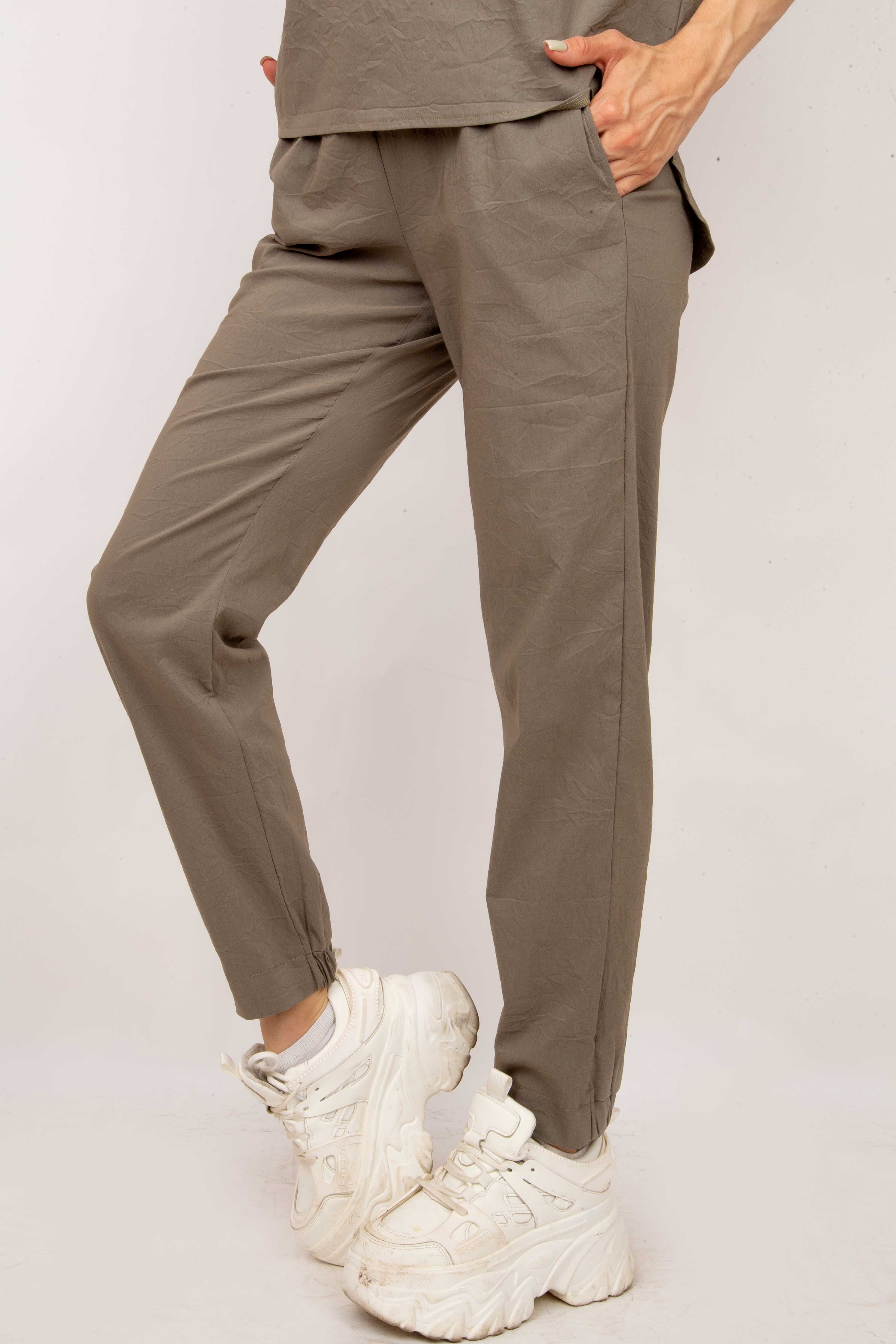 брюки Л609-2  стрейч_165 хаки