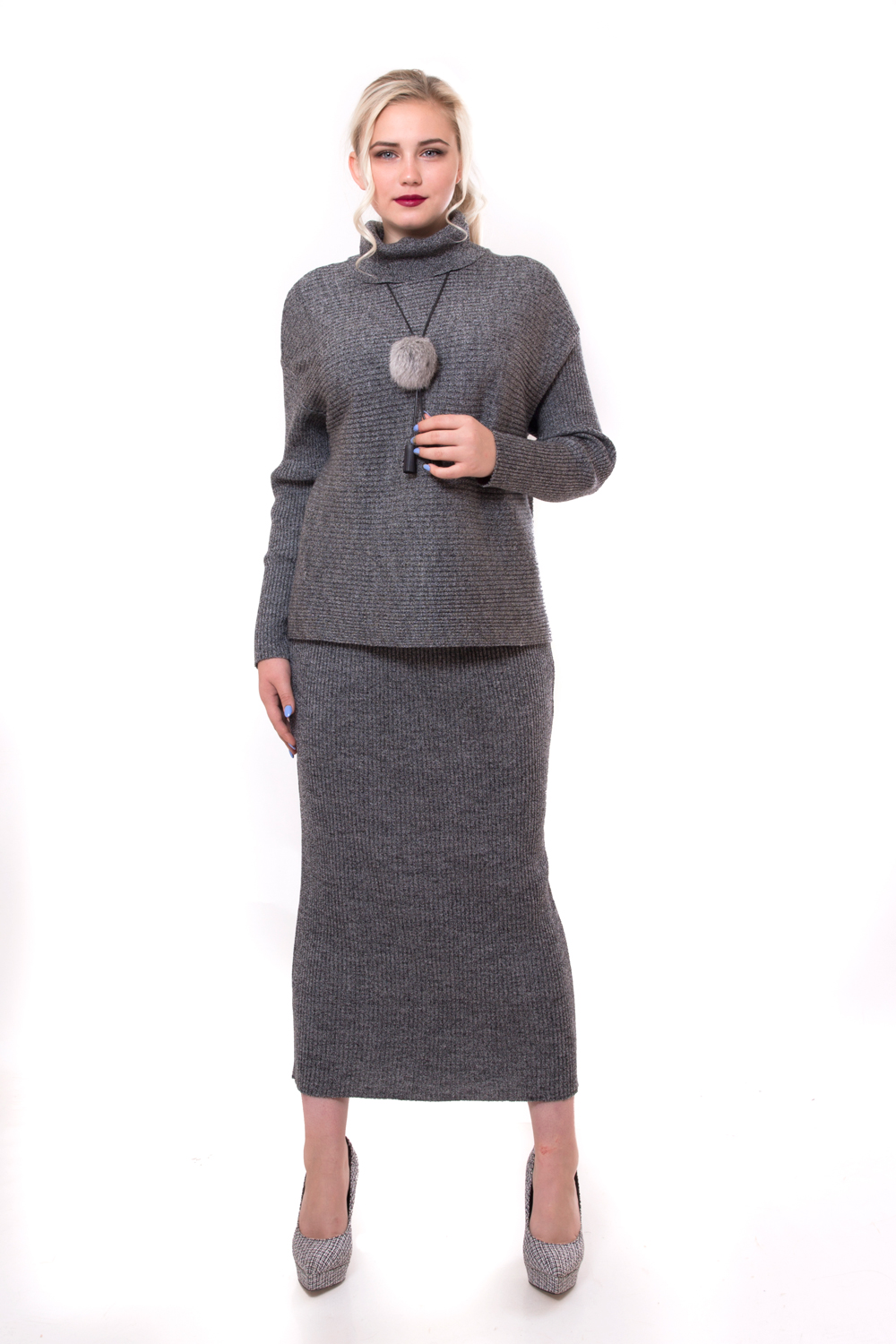 костюм с5108-1_вяз* серый меланж mild