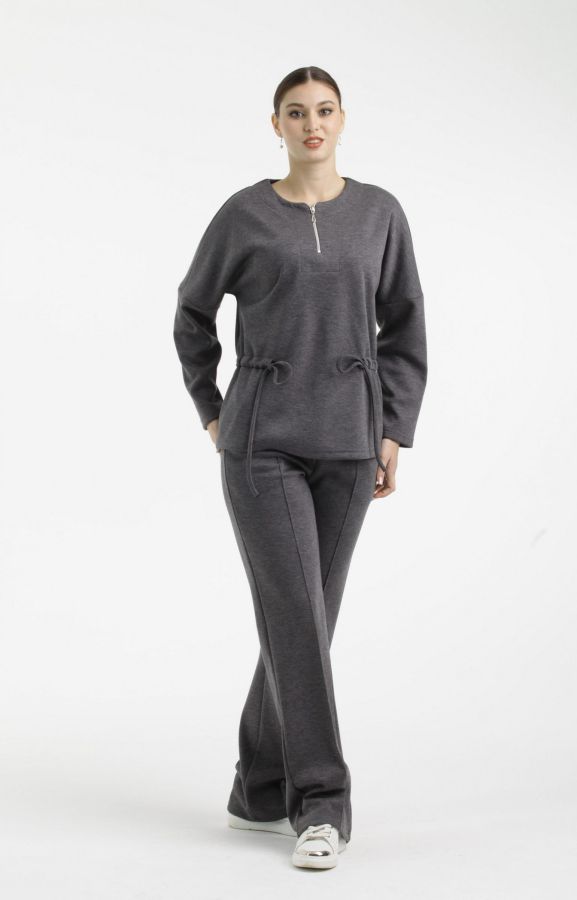 Брюки Л949 трикотаж фэшн антрацит_420