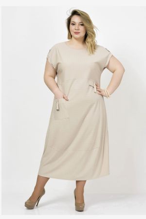 платье Д1656 Роберта* лен  оптом