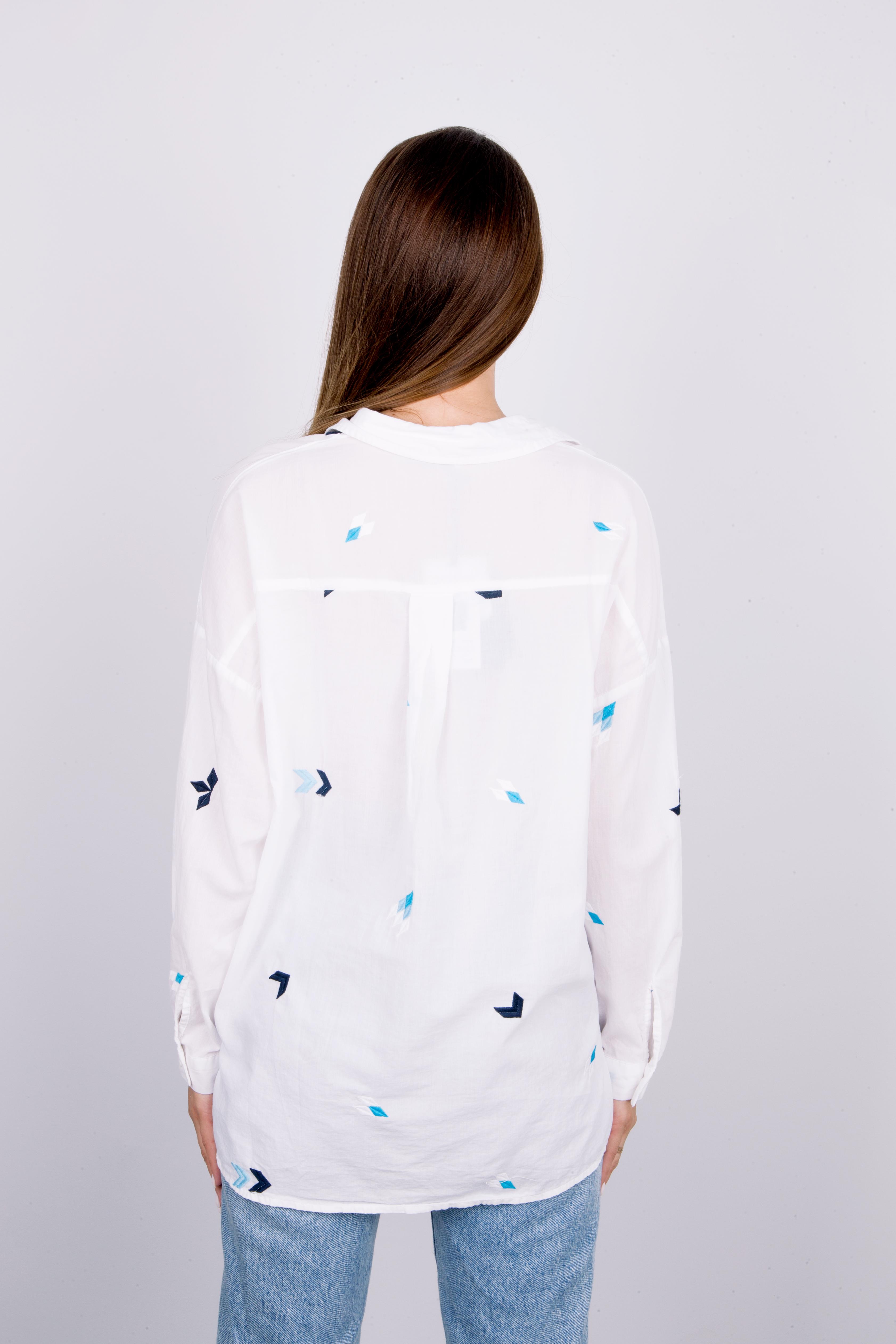 рубашка АН3799 1.белый