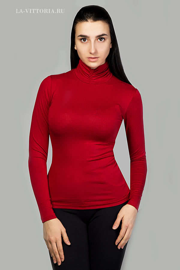 водолазка Л015*b т.красный