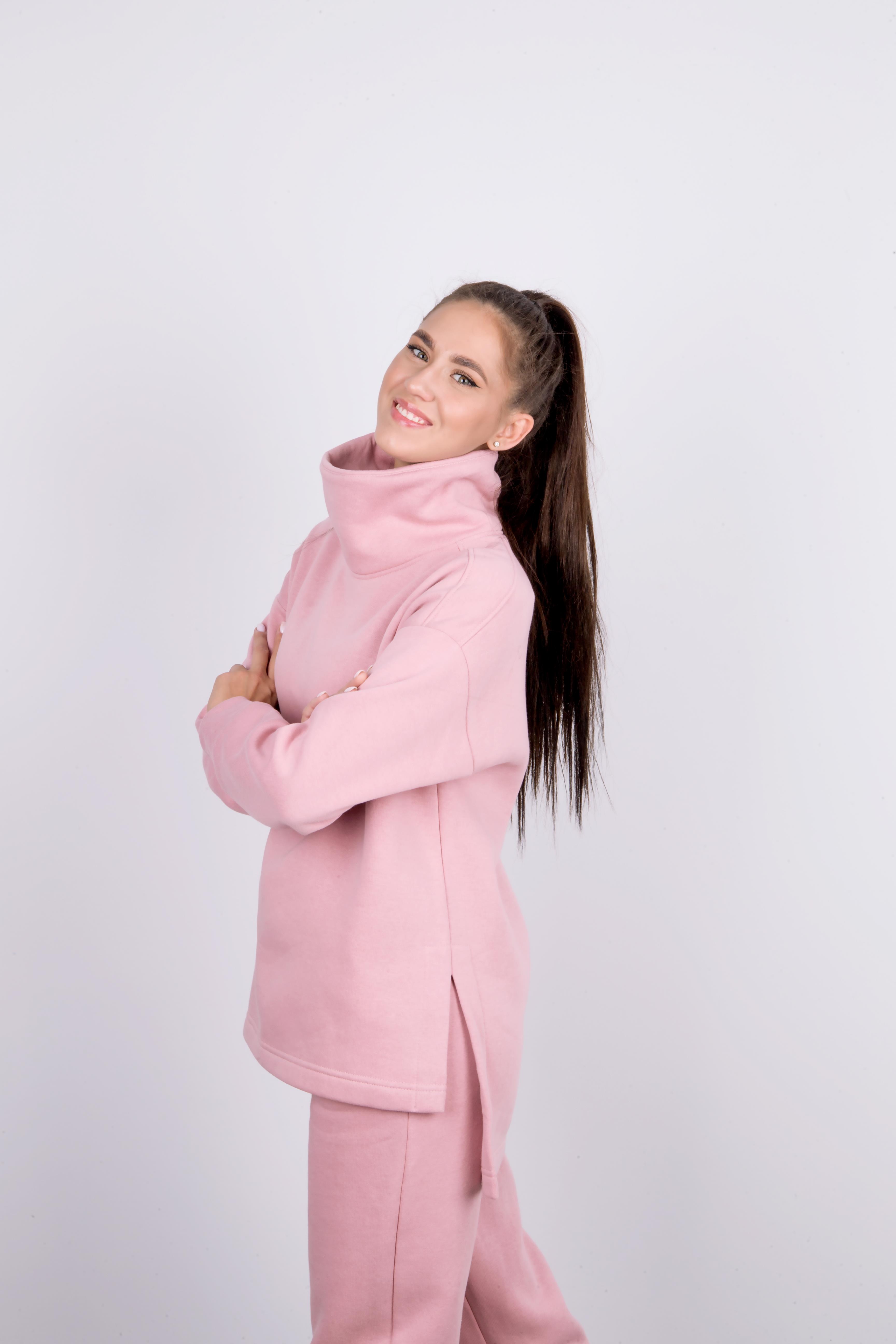 Костюм Л938-939 футер утепл. розовый snowtrend