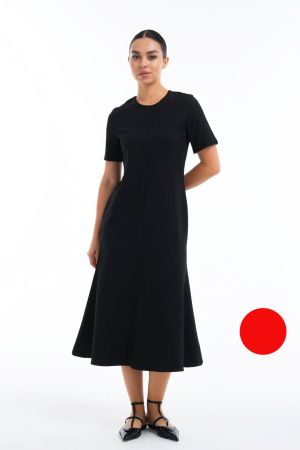 Платье А.2910 (240) красный (кор. рукав)  оптом