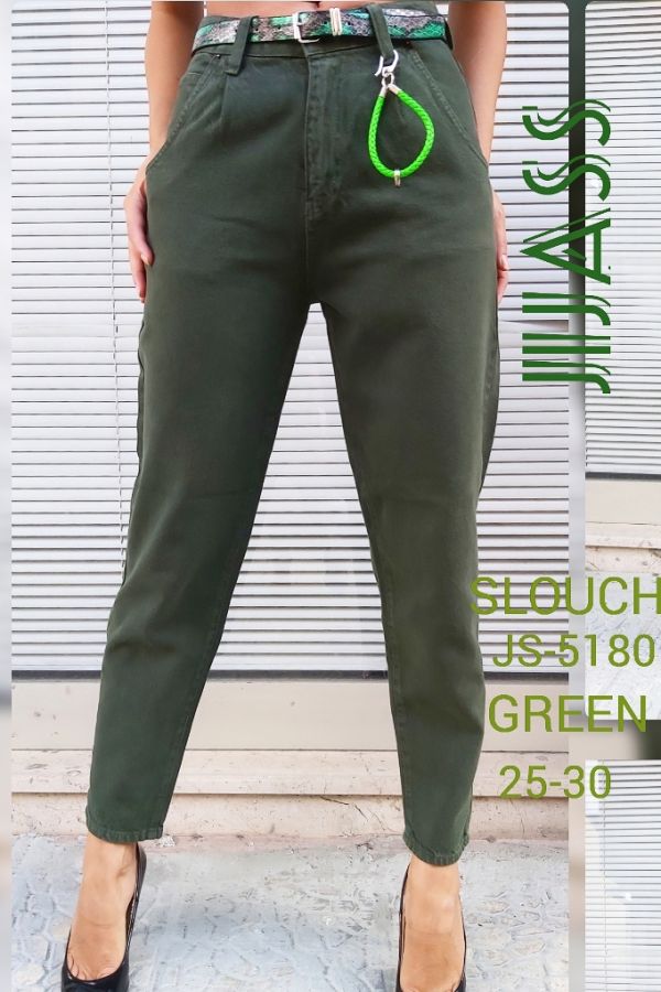 джинсы АН5180 (5170)*56 зелёный
