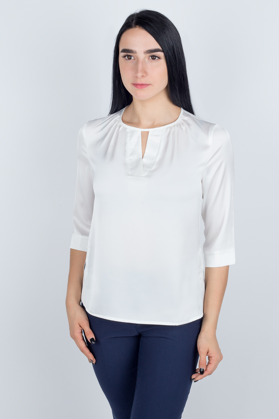 Блузка Б6.17.36 маккан* 1711*1 молочный