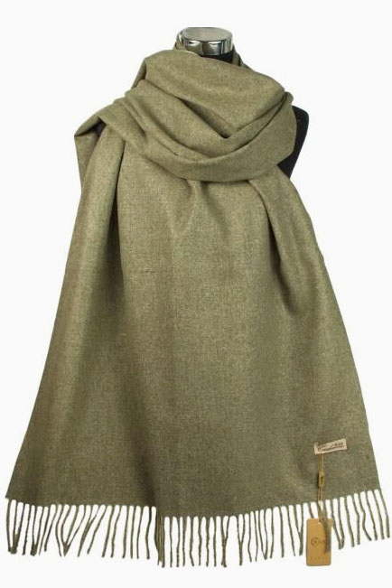 Палантин утепл. пп031   6   светлый хаки