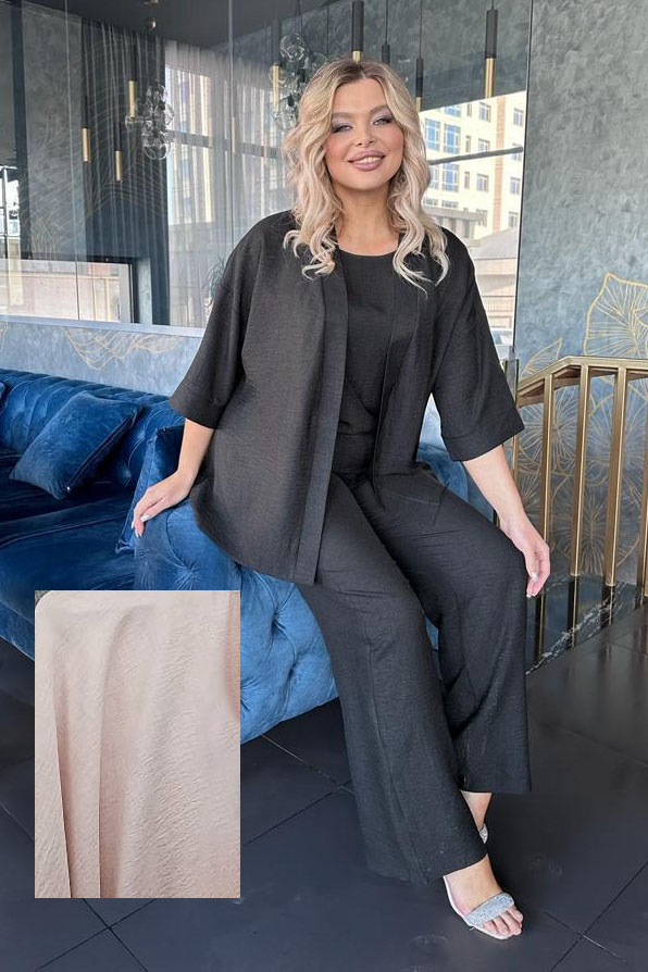 тройка а.188 лен розовый