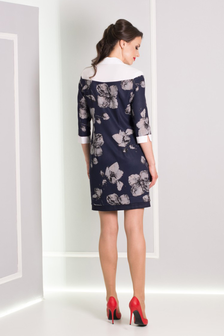 платье Б4.19.17 Шарм*50 1040 т.син