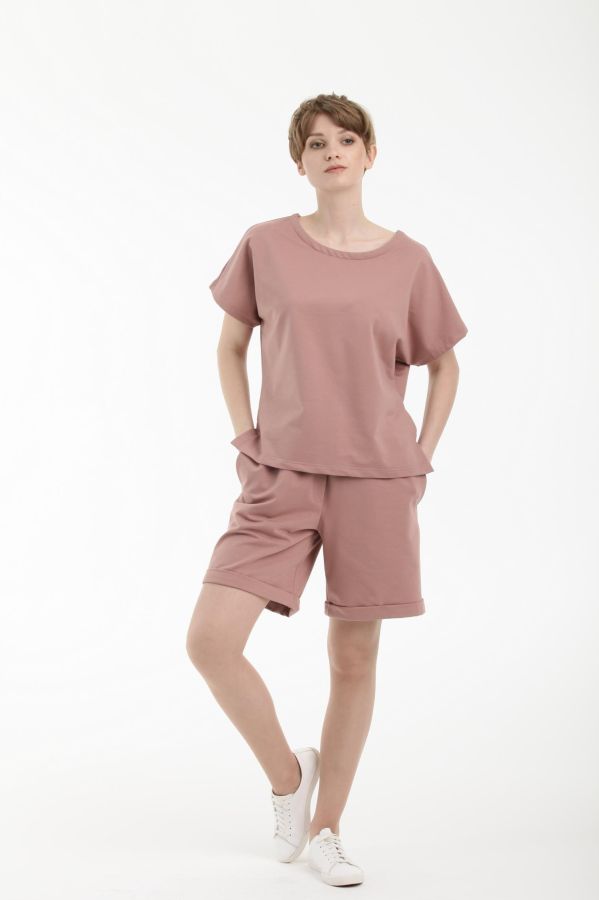 шорты л954 футер_384 какао