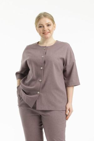 жакет л765 текстиль лён_375 мокко  оптом